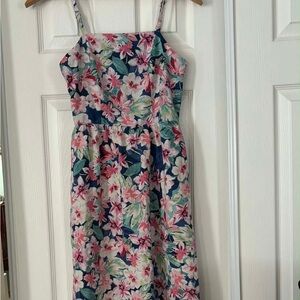 Lily Rose Pink and Green Floral Maxi Dress NWOT